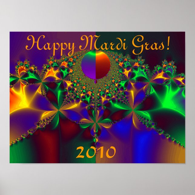 Poster Feliz Mardi Gras! 2010 (Frente)