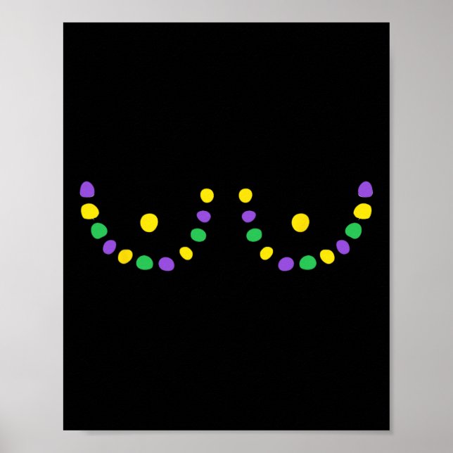 Poster Feliz Mardi Gras Funny (Frente)