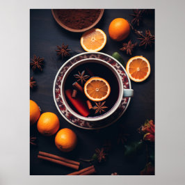 Poster Feliz & Mulled | Cozy Holiday Drink