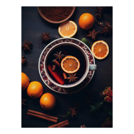 Póster Feliz & Mulled | Cozy Holiday Drink