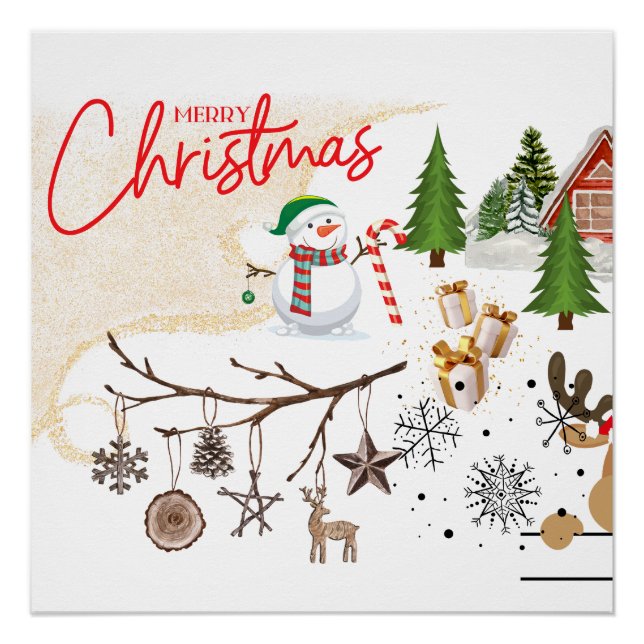 Póster Feliz Natal (Frente)