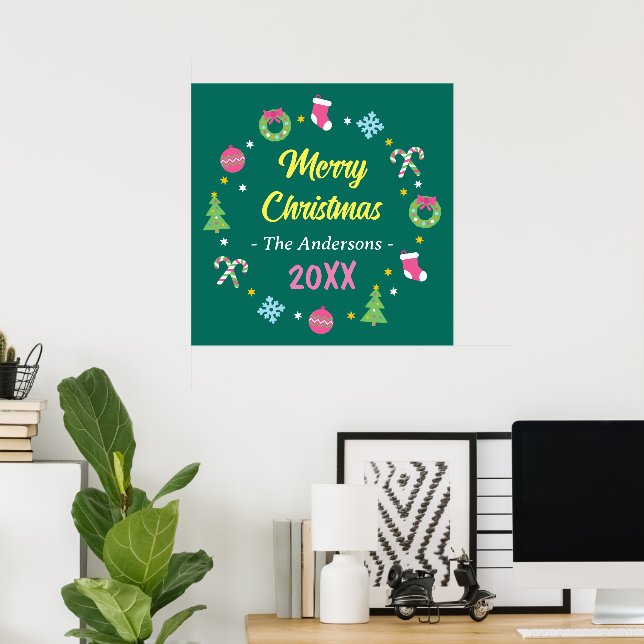 Poster Feliz Natal (Escritório em casa)