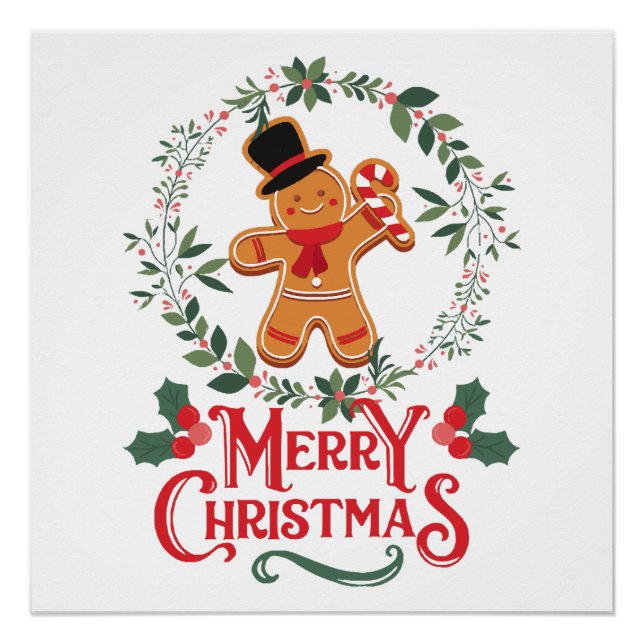 Póster Feliz Natal (Frente)