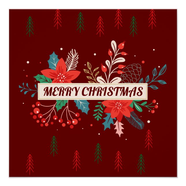 Póster Feliz Natal (Frente)