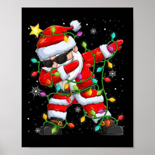 Poster Feliz Natal 2024 Papais noeis Engraçados Luzes de 