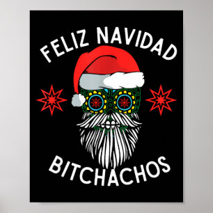 Poster Feliz Natal Achos Espanhol Divertido Merry Christm