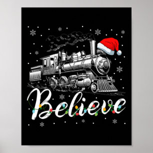 Poster Feliz Natal Acredita No Natal Da Família Papai Noe