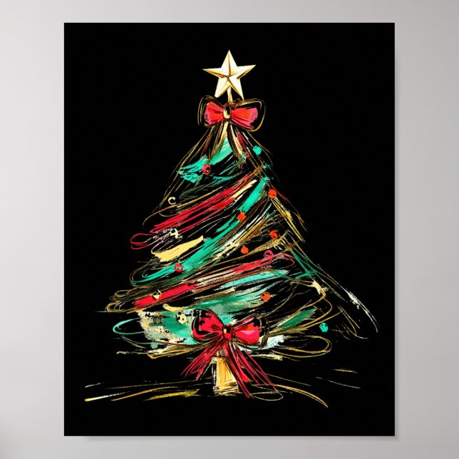 Poster Feliz Natal Arco Xmas Tree Family Paja (Frente)
