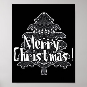 Poster Feliz Natal, árvore de Natal Clássico