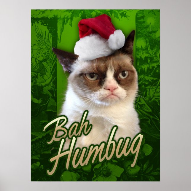 Póster Feliz Natal/Bah Humbug (Frente)