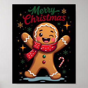 Poster Feliz Natal Boneco De Natal Festa De Férias