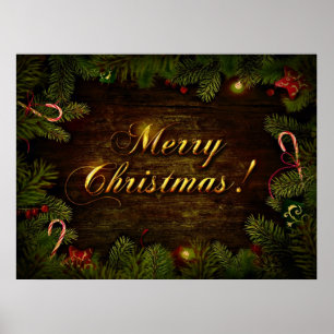 Póster Feliz Natal bonito