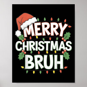 Poster Feliz Natal Bruh Feliz Família Natal Xmas C