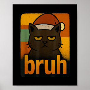 Poster Feliz Natal Bruh Meme Legal