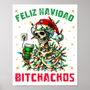 Poster Feliz Natal Camisa Achos Merry Xmas Natal Luzes