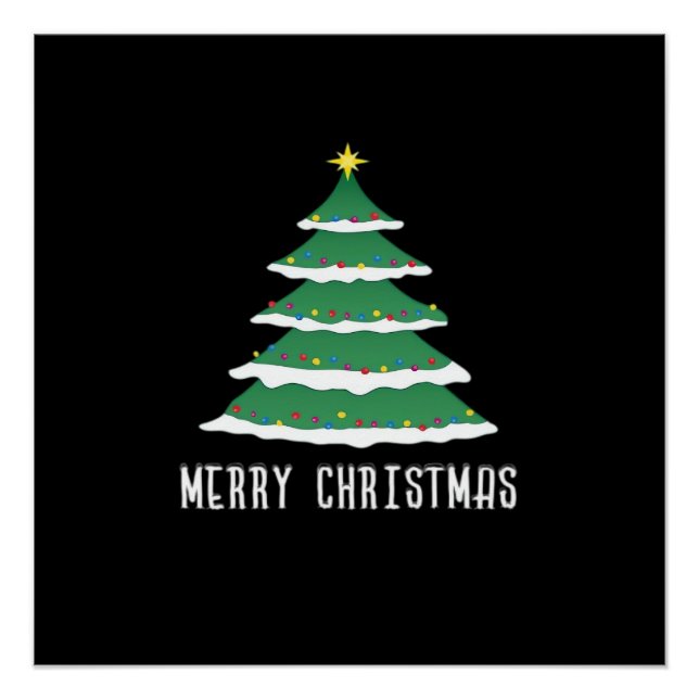 Póster Feliz Natal Clássico (Frente)