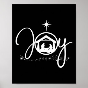 Poster Feliz Natal Cristão Jesus Criatividade Cena Fé
