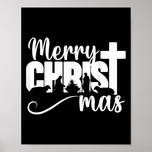 Poster Feliz Natal Cristão Jesus Natal (Frente)