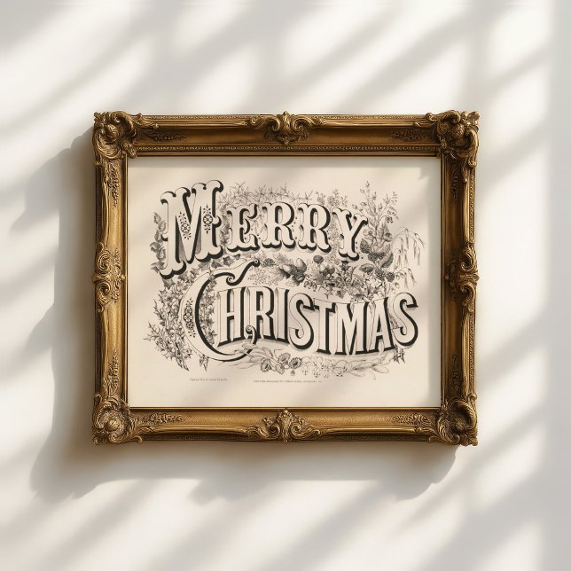 Poster Feliz Natal | Currier & Ives (Criador carregado)