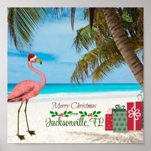Poster Feliz Natal de Jacksonville, FL