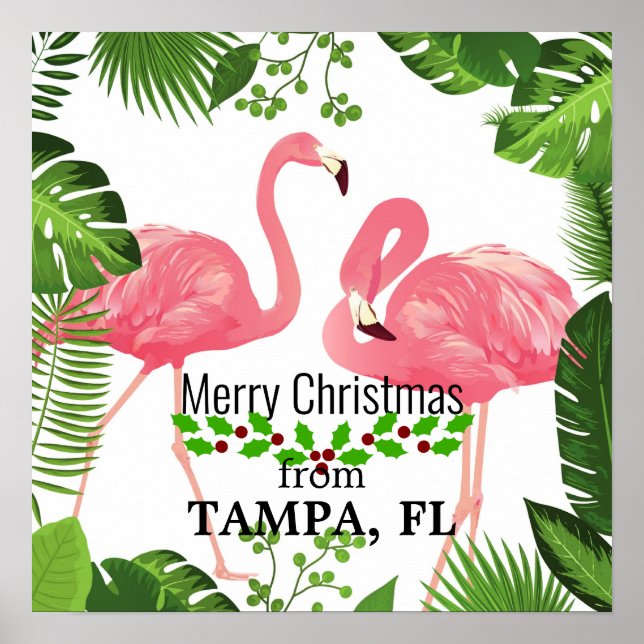 Poster Feliz Natal de Tampa, FL (Frente)