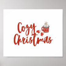 Feliz Natal: Design de chocolate quente e mittens