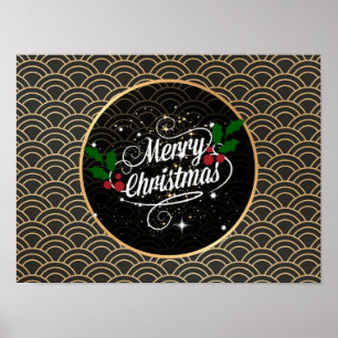 Poster Feliz Natal, design popular