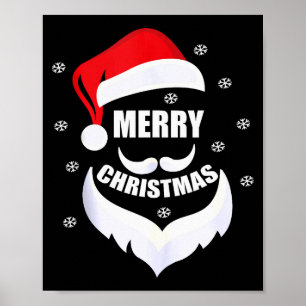 Poster Feliz Natal -divertido Papai Noel Pai Natal Menino