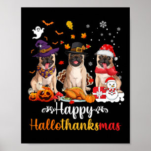 Poster Feliz Natal do Cachorro de Maçal