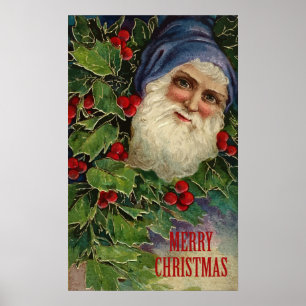 Poster Feliz Natal do vintage