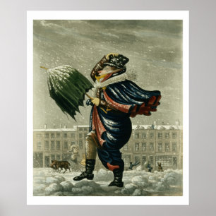 Póster Feliz Natal e um feliz ano novo em Londres,