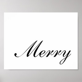 Poster Feliz Natal Elegant Script