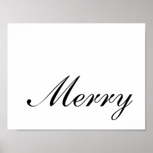 Poster Feliz Natal Elegant Script