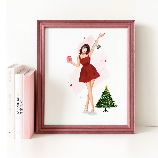 Poster Feliz Natal Esboço Fofo (Criador carregado)