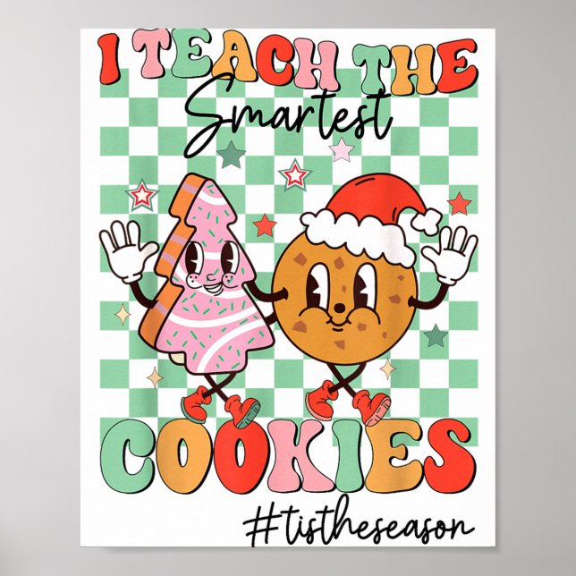 Poster Feliz Natal Eu Ensino Os Cookies Mais Inteligentes (Frente)