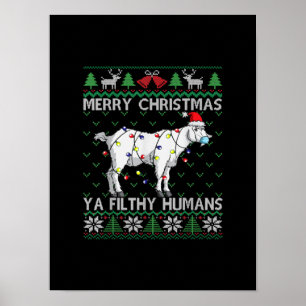 Poster Feliz Natal Gente Sujo no Natal Feio