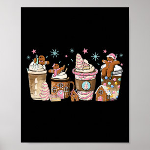 Poster Feliz Natal Gingercake Cookie Cafés Lat