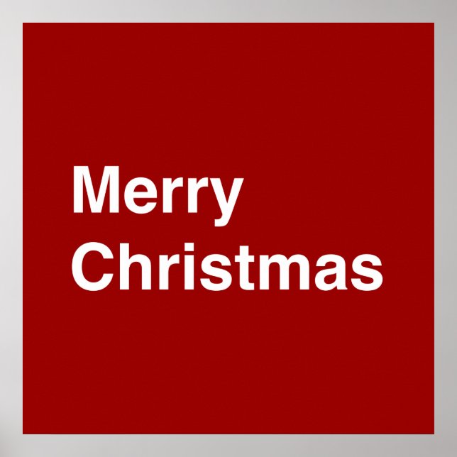 Poster Feliz Natal Helvetica (Frente)