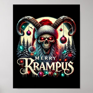 Poster Feliz Natal Krampus Krampus Está Chegando à Cidade