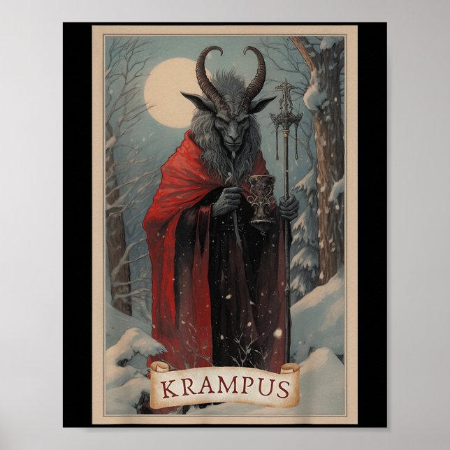 Poster Feliz Natal Krampus Xmas Horror Suéter Feio E (Frente)