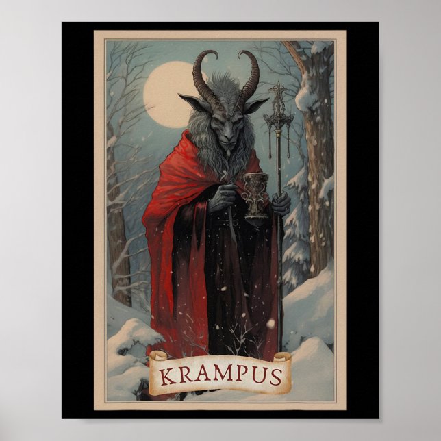 Poster Feliz Natal Krampus Xmas Horror Suéter Feio E (Frente)