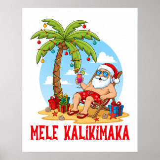 Poster Feliz Natal Mele Kalikimaka