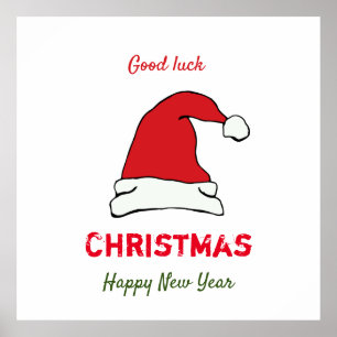 Poster Feliz Natal minimalista e Ano novo