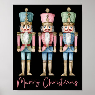 Poster Feliz Natal Nutcracker Balé Festivo Xmas Men