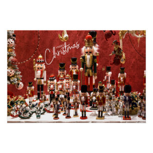 Póster Feliz Natal Nutcrackers
