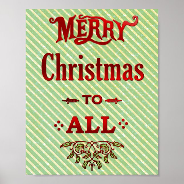 Póster Feliz Natal para Todos (Frente)