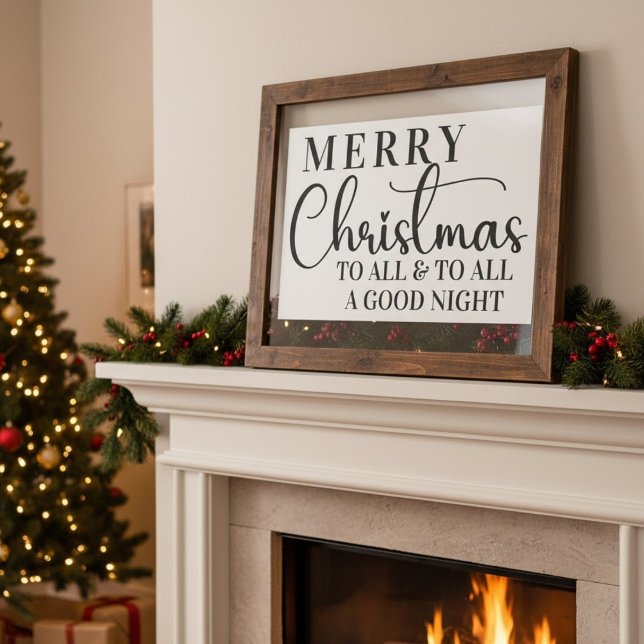 Poster Feliz Natal Para Todos E Para Uma Boa Noite (Merry Christmas To All & To All A Good Night Poster)