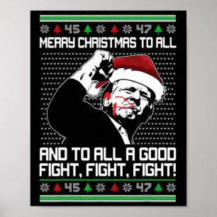 Poster Feliz Natal Para Todos Os Papais noeis Trump Presi