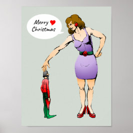 Poster Feliz Natal Pequeno Elfo