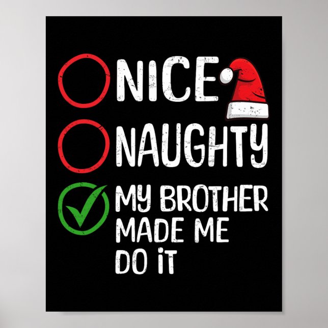 Poster Feliz Natal Que Meu Irmão Fez Eu Fazer Xm (Frente)